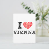 Carte Postale J'aime Vienne (Debout devant)
