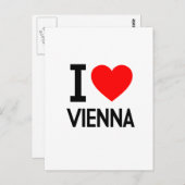 Carte Postale J'aime Vienne (Devant / Derrière)