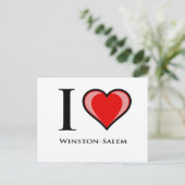 Carte Postale J'Aime Winston-Salem (Debout devant)
