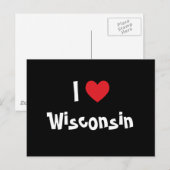 Carte Postale J'aime Wisconsin (Devant / Derrière)