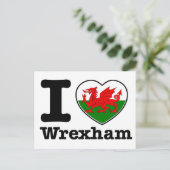 Carte Postale J'aime Wrexham (Debout devant)