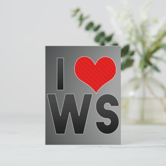 Carte Postale J'aime WS (Debout devant)