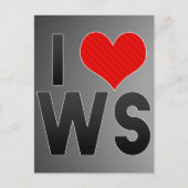 Carte Postale J'aime WS (Devant)