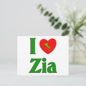 Carte Postale J'aime Zia (Debout devant)