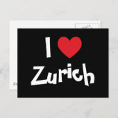 Carte Postale J'aime Zurich (Devant / Derrière)
