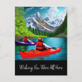 Carte Postale J'Aimerais Que Vous Étiez Tous Là (Devant)