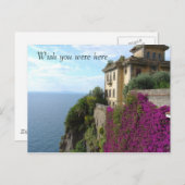 Carte Postale J'aimerais que vous soyez ici (Devant / Derrière)