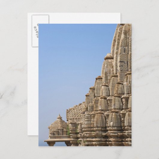 Carte Postale Jain temple à Chittorgarh Fort, Inde (Devant / Derrière)