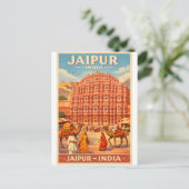 Carte Postale Jaipur, Inde, dans un classique rétro (Debout devant)