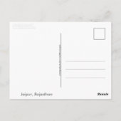 Carte Postale Jaipur, Rajasthan (Inde) (Dos)