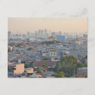 Carte Postale Jakarta dans le smog
