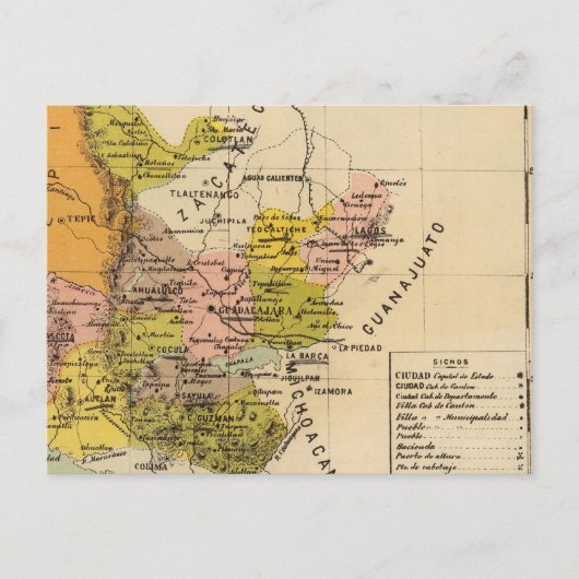 Carte Postale Jalisco, Mexique (Devant)