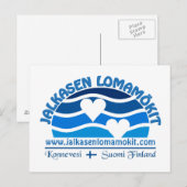 Carte postale Jalkasen Lomamökit (Devant / Derrière)