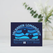 Carte postale Jalkasen Lomamökit (Debout devant)