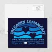 Carte postale Jalkasen Lomamökit (Devant / Derrière)