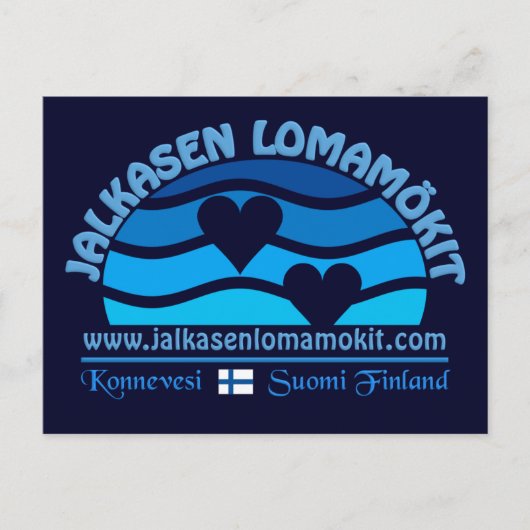 Carte postale Jalkasen Lomamökit (Devant)