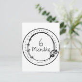 Carte Postale Jalon Doodle de 6 mois (Debout devant)