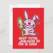 Carte Postale Jalousie (Devant / Derrière)