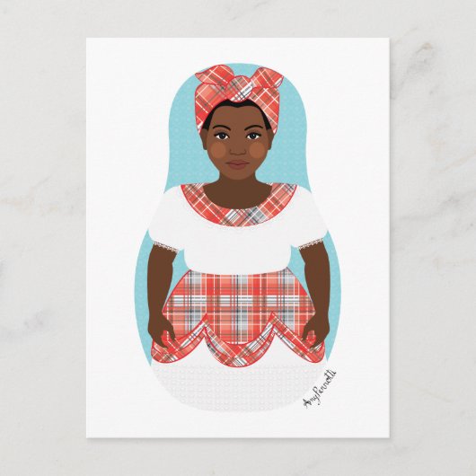 Carte postale jamaïcaine Matryoshka (Devant)