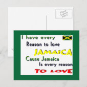 Carte Postale jamaïque (Devant / Derrière)