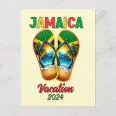 Carte Postale Jamaïque 2024 Vacances Tongs Plage Tropicale  (Devant)
