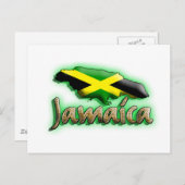 Carte Postale Jamaïque avec titre or (Devant / Derrière)