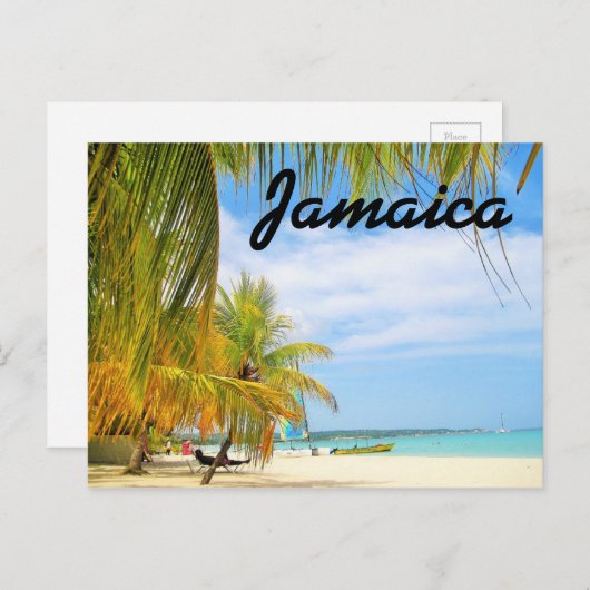 Carte postale Jamaïque Beach (Devant / Derrière)