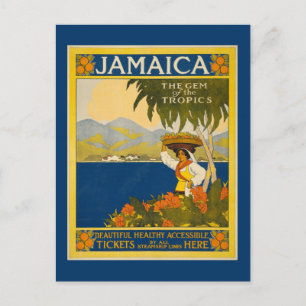 Carte Postale Jamaïque - Gem of the Tropics (poster vintage)