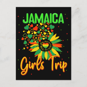 Carte Postale Jamaïque Girls Trip Sunflower Lovers Groupe de jum