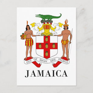 Carte Postale JAMAÏQUE - symbole/blason/drapeau/couleurs/emblème