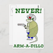 Carte Postale Jamais Arm-A-Dillo (Devant / Derrière)