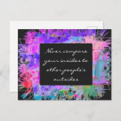 Carte Postale Jamais comparer (Devant / Derrière)