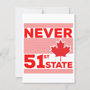 Carte Postale Jamais le 51ème Etat