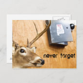 Carte Postale jamais oublier (Devant / Derrière)