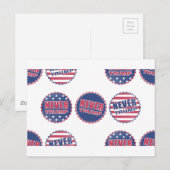 Carte Postale jamais Trump (Devant / Derrière)