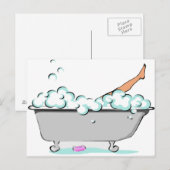 Carte Postale Jambe nue (Devant / Derrière)