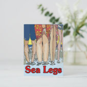 Carte Postale Jambes de mer sur la côte (Debout devant)