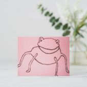 Carte Postale jambes de rondin de froggy dans le rose (Debout devant)