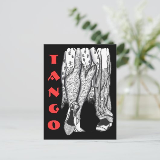 Carte Postale Jambes de tango (Debout devant)