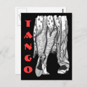 Carte Postale Jambes de tango (Devant / Derrière)