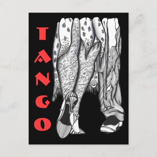 Carte Postale Jambes de tango (Devant)