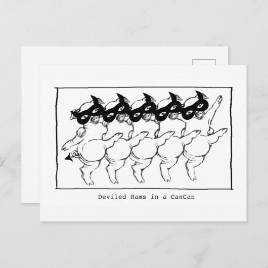 Carte postale - jambon de Deviled dans une boîte (Devant / Derrière)