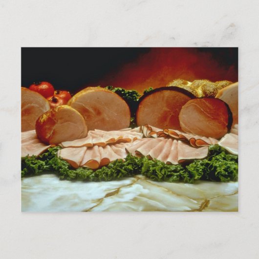 Carte Postale Jambon, du hanches d'un cochon ou d'un sanglier (Devant)