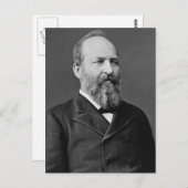 Carte Postale James A. Garfield (Devant / Derrière)