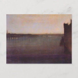 Carte Postale James Abbot McNeill Whistler - Nocturne en gris et