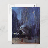 Carte Postale James Abbott McNeill Whistler - Nuit en noir et (Devant / Derrière)