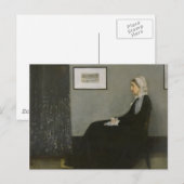Carte Postale James Abbott Whistler - La mère de Whistler (Devant / Derrière)