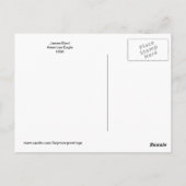 Carte Postale James Bard American Eagle Fine Art (Dos)