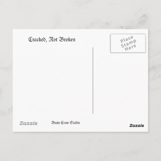 Carte postale James Bone (Dos)