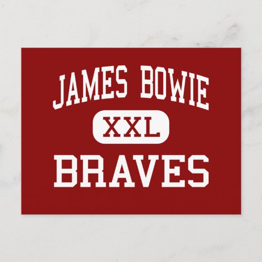 Carte Postale James Bowie - Braves - Moyen - Amarillo Texas (Devant)
